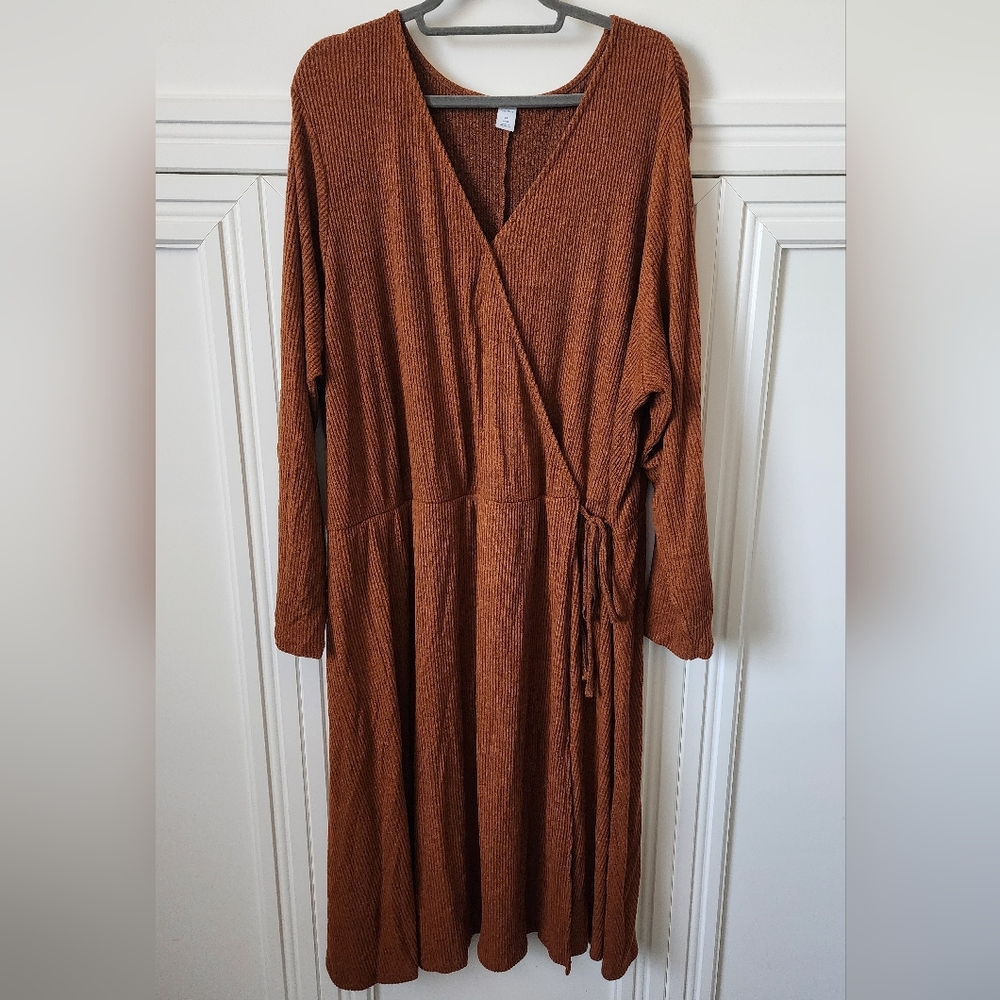 Old Navy Ribbed Wrap Dress 4X